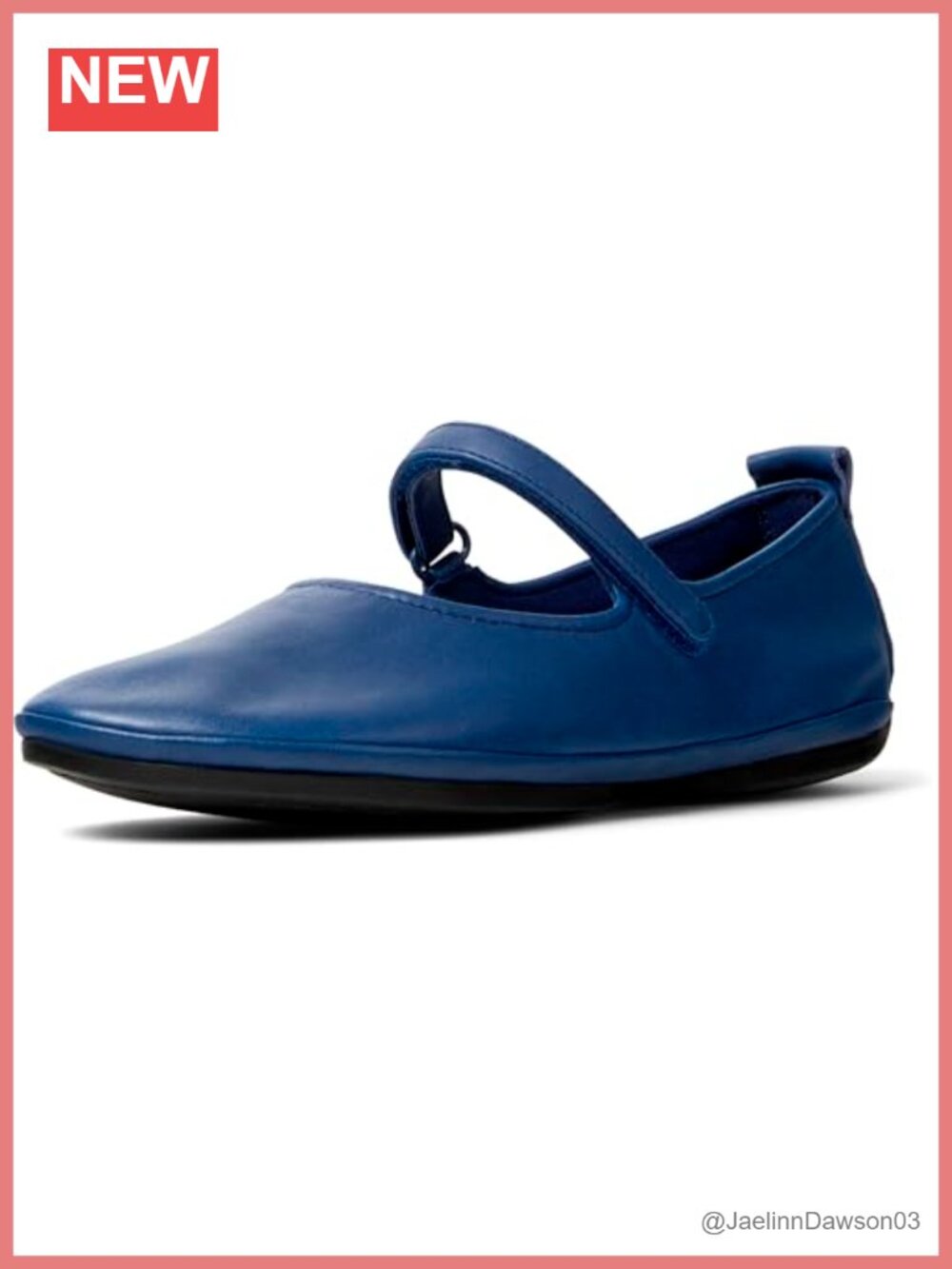 Women's Mary Jane Loafers Leather Hook & Loop Closure Casual Flats